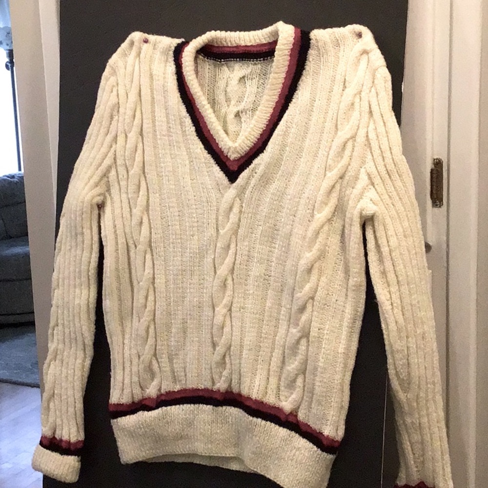 Hand knit beautiful wool sweater.